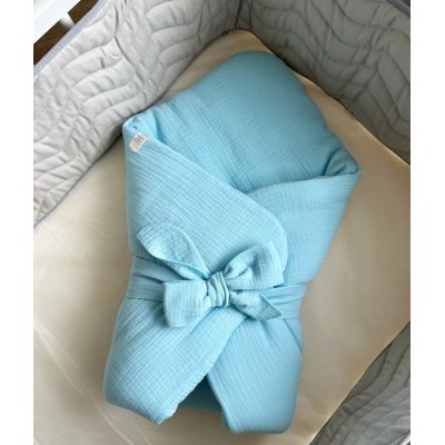 Bellou Zavinovačka Bio bavlna - Simple Turquoise - obrázek