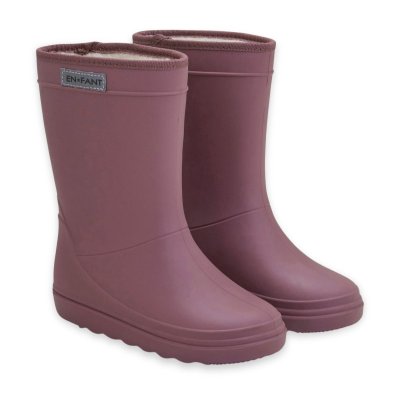 En Fant Dětské termo holínky Solid - Rose Taupe, vel. 27