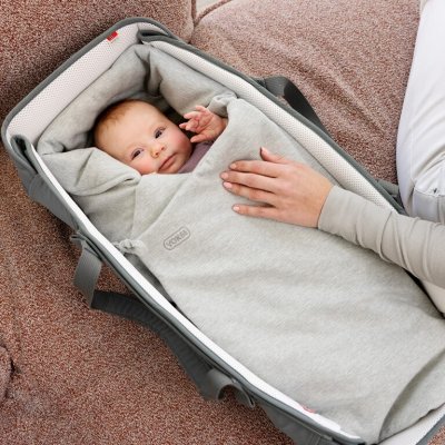 Voksi Zavinovačka/Fusak Wool Wrap - Misty Green - obrázek