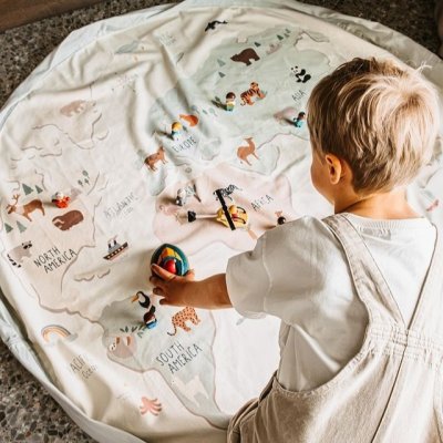 Play & Go Noomad Originální vak na hračky - World Map