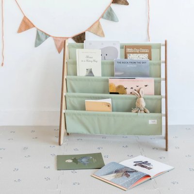 3 Sprouts Stojan na knížky Recycled - Solid/Green - obrázek