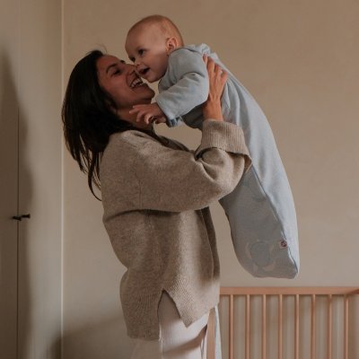 Lodger Spací pytel s rukávy Matcha - Blue Fogg, vel. 86/98