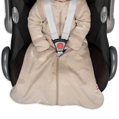 Lodger Spací pytel s rukávy Matcha - Beige, vel. 50/62 - obrázek