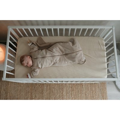 Lodger Spací pytel s rukávy Matcha - Beige, vel. 50/62 - obrázek