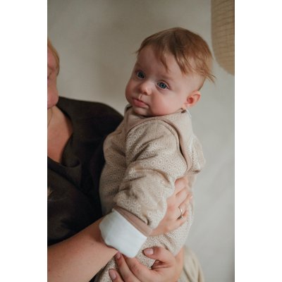 Lodger Spací pytel s rukávy Matcha - Beige, vel. 68/80 - obrázek