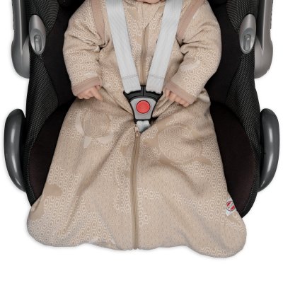 Lodger Spací pytel s rukávy Matcha - Beige, vel. 86/98 - obrázek