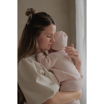 Lodger Pletený svetřík Merino - Tan, vel. 62 - obrázek