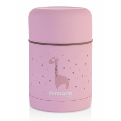 Miniland termoska Silky na jídlo 600 ml - Pink