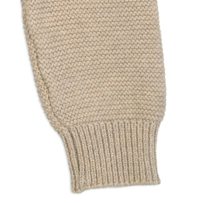 Lodger Pletené tepláčky Merino - Beige, vel. 62 - obrázek