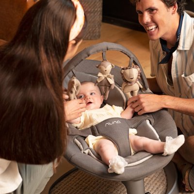 Nuna Leaf Grow Lehátko s hračkou - Granite - obrázek
