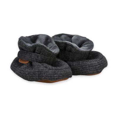 En Fant Žebrované capáčky - Dark Grey Melange, vel. 19/20