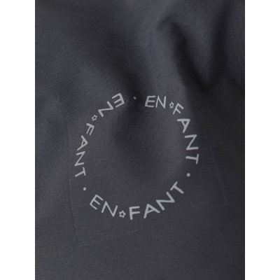 En Fant Prošívaná zimní bunda Solid - Ebony, vel. 98 - obrázek