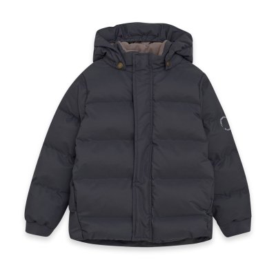 En Fant Prošívaná zimní bunda Solid - Ebony, vel. 98