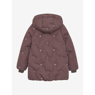 En Fant Prošívaná zimní bunda s výšivkou - Rose Taupe, vel. 92 - obrázek