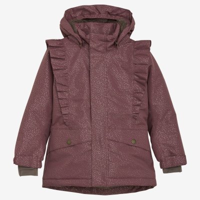 En Fant Zimní bunda s volánky - Rose Taupe, vel. 92
