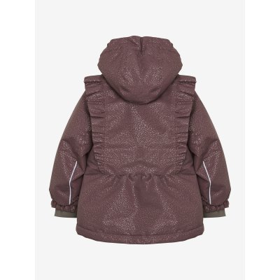 En Fant Zimní bunda s volánky - Rose Taupe, vel. 98 - obrázek