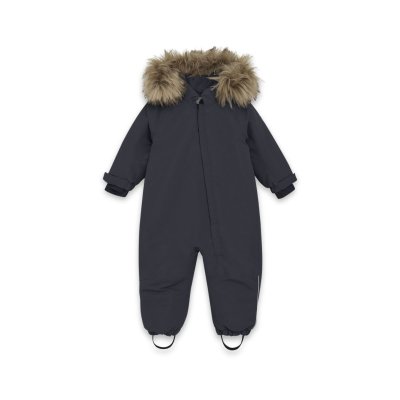 En Fant Zimní kombinéza s eko kožešinou - Ebony, vel. 86