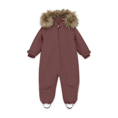 En Fant Zimní kombinéza s eko kožešinou - Rose Taupe, vel. 92