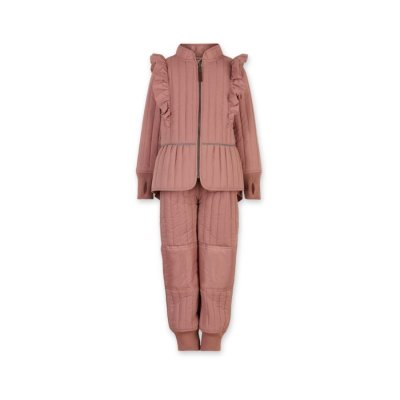 En Fant Dívčí Termo set s volánky - Old Rose, vel. 80