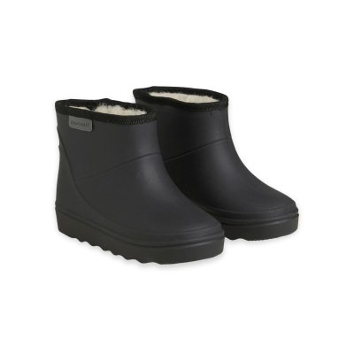 En Fant Dětské nízké termo holínky Solid - Black, vel. 22
