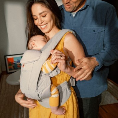 Ergobaby Nosítko Omni Deluxe Cotton - Pearl Grey - obrázek