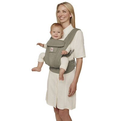 Ergobaby Nosítko Omni Deluxe Mesh - Soft Olive - obrázek