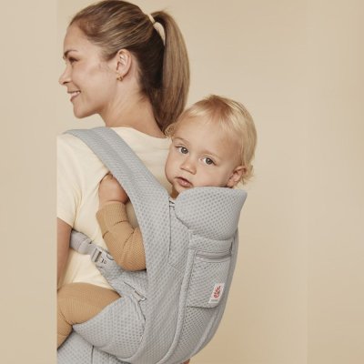 Ergobaby Nosítko Omni Deluxe Mesh - Pearl Grey - obrázek