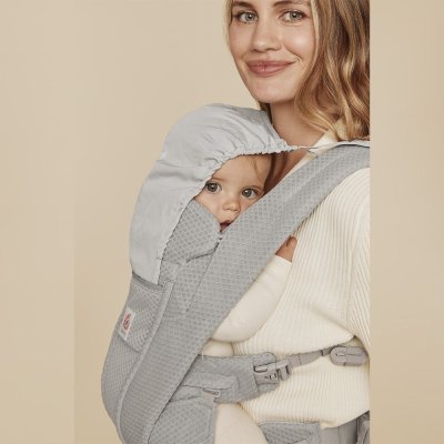Ergobaby Nosítko Omni Deluxe Mesh - Pearl Grey - obrázek