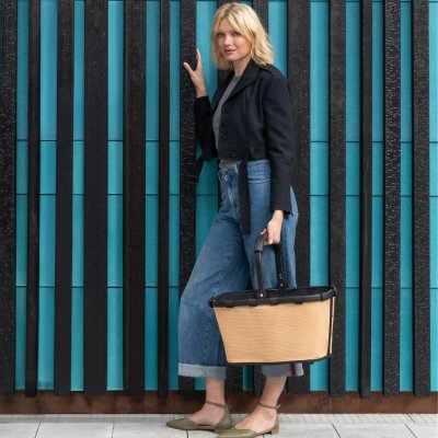 Reisenthel Nákupní koš Carrybag - Raffia Black - obrázek