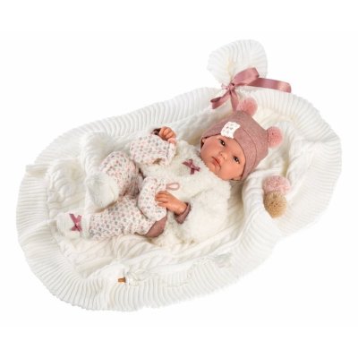 Llorens Realistická panenka miminko 35 cm - Newborn Holčička - obrázek