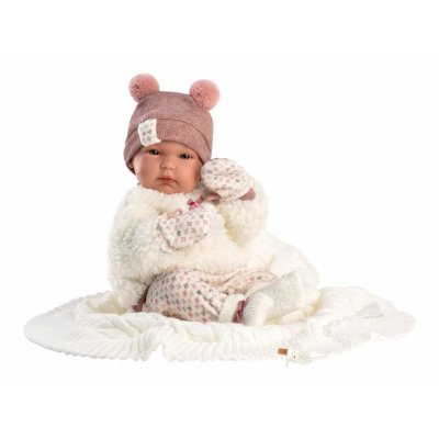 Llorens Realistická panenka miminko 35 cm - Newborn Holčička - obrázek