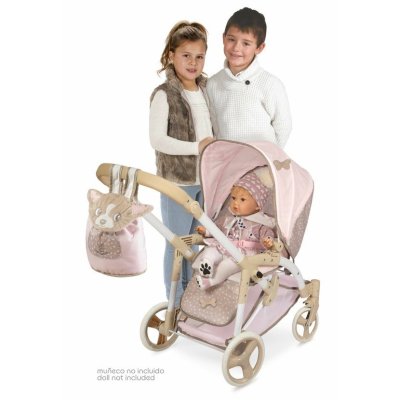 DeCuevas Skládací kočárek pro panenky 3v1 s přenosnou taškou 75 cm - Didi - obrázek