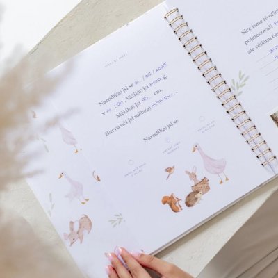 Love & Story Design Vzpomínková knížka pro miminka - Forest Fairytale - obrázek