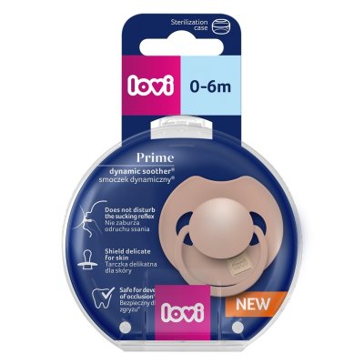 Lovi Dudlík silikonový dynamický Prime 0 - 6 m - Blush - obrázek