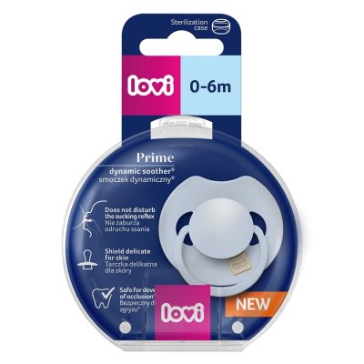 Lovi Dudlík silikonový dynamický Prime 0 - 6 m - Baby Blue - obrázek