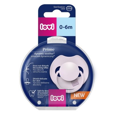 Lovi Dudlík silikonový dynamický Prime 0 - 6 m - Lilac - obrázek