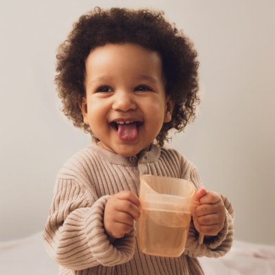 Lovi Tréninkový hrneček Genius 150 ml - Nude - obrázek