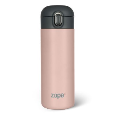 Zopa Termoska na tekutiny s brčkem 400 ml - Candy Pink - obrázek