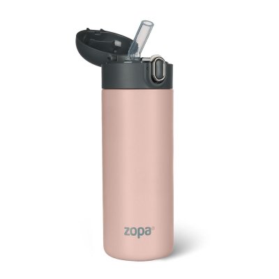 Zopa Termoska na tekutiny s brčkem 400 ml - Candy Pink