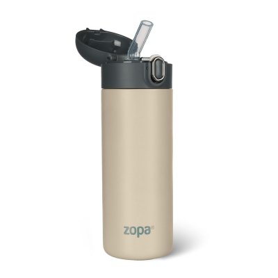 Zopa Termoska na tekutiny s brčkem 400 ml - Cookie Beige