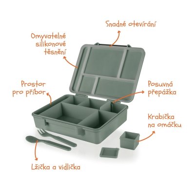 Zopa Svačinový box 1 330 ml - Dino - obrázek