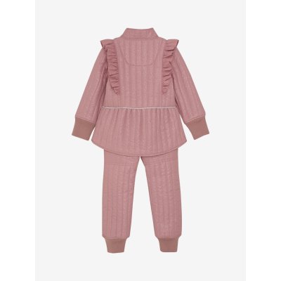 En Fant Dívčí termo set s volánky Glitter - Old Rose, vel. 86 - obrázek