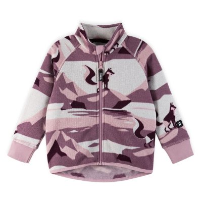 Reima Dětský fleecový svetr Ornament - Deep Purple, vel. 92