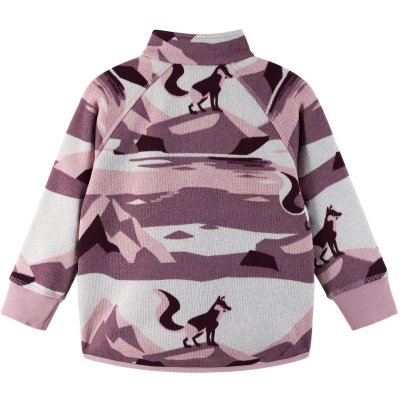 Reima Dětský fleecový svetr Ornament - Deep Purple, vel. 104 - obrázek