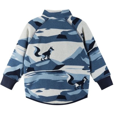 Reima Dětský fleecový svetr Ornament - Navy, vel. 86 - obrázek