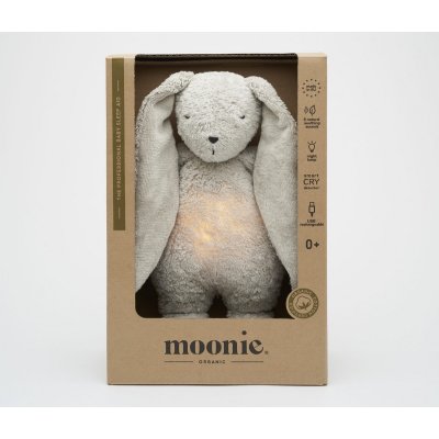 Moonie Organic Usínáček Zajíček 2.0 - Grey - obrázek
