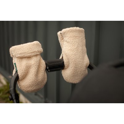 Kong.Walther Rukavice na kočárek - Creme Teddy - obrázek