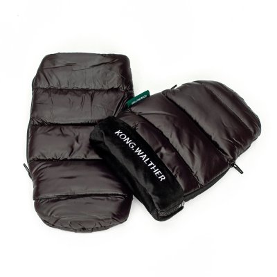 Kong.Walther Rukavice na kočárek - Puffer Black - obrázek
