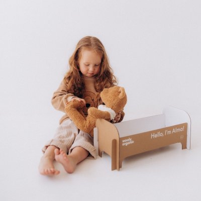 Wooly Organic Yoga Plyšová hračka - Teddy - obrázek