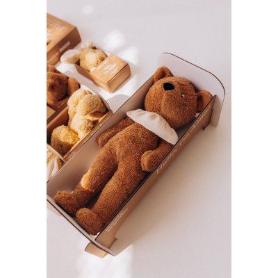 Wooly Organic Yoga Plyšová hračka - Teddy - obrázek